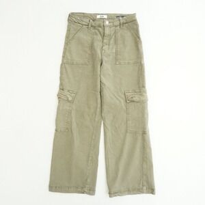Mavi Alva High-Rise Straight Leg Cargo Pants Womens Size 27 x 30 Olive Green